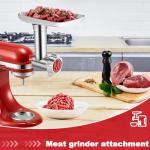 Metal Meat Grinder Attachment for KitchenAid Mixers