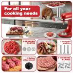 Metal Meat Grinder Attachment for KitchenAid Mixers