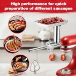 Metal Meat Grinder Attachment for KitchenAid Mixers