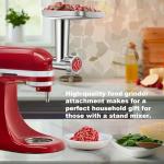 Metal Meat Grinder Attachment for KitchenAid Mixers