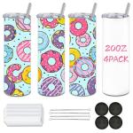 Kocdam 20oz Sublimation Tumblers with Lids and Straws