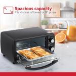 Holstein Housewares 4 Slice Toaster Oven, Black