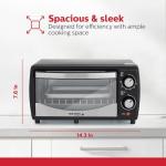 Holstein Housewares 4 Slice Toaster Oven, Black