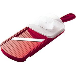 Kyocera Ceramic Mandolin Slicer with Guard, Red