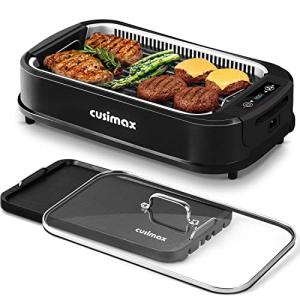 CUSIMAX 1500W Smokeless Indoor Grill with LED Display