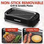 CUSIMAX 1500W Smokeless Indoor Grill with LED Display