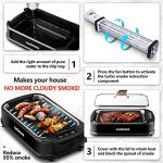 CUSIMAX 1500W Smokeless Indoor Grill with LED Display