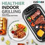 CUSIMAX 1500W Smokeless Indoor Grill with LED Display