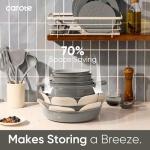 27-Piece Nonstick Ceramic Cookware Set in Dark Gray