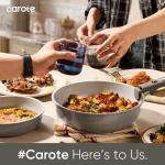 27-Piece Nonstick Ceramic Cookware Set in Dark Gray