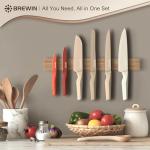 Brewin 13-Piece Colorful Kitchen Knife Set