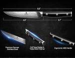 Piklohas 8-Piece Steak Knives Set with Organizer