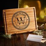 Custom Engraved Cutting Board Wedding Gift