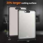 Double-Sided Stainless Steel Cutting Board for Kitchen