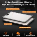 Double-Sided Stainless Steel Cutting Board for Kitchen