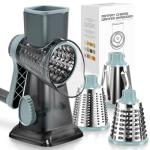 KEOUKE Rotary Cheese Grater with Suction Base