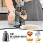 KEOUKE Rotary Cheese Grater with Suction Base