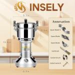 InSELY 300g Electric Grain Mill Grinder