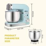 3.2Qt Portable Stand Mixer with Accessories (Blue)