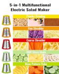 5-in-1 Electric Cheese Grater and Slicer