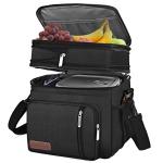 MIYCOO Insulated Double Deck Lunch Cooler Bag