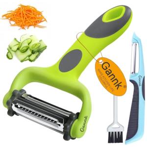 GANNK 3-in-1 Fruit and Vegetable Peelers