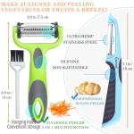 GANNK 3-in-1 Fruit and Vegetable Peelers