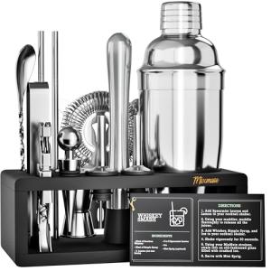 15-Piece Mixology Bartender Kit with Stand