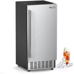Coolski 80Lbs/Day Stainless Steel Ice Maker
