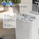 Portable Ice Maker with Handle - 9 Bullet Cubes