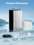 Coolski 80Lbs/Day Stainless Steel Ice Maker