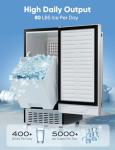 Coolski 80Lbs/Day Stainless Steel Ice Maker