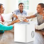 Portable Ice Maker with Handle - 9 Bullet Cubes