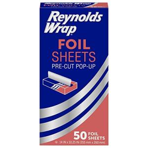 Reynolds Wrap Pre-Cut Aluminum Foil Sheets, 50 Count