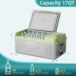 JicSuXi 12V Portable Car Refrigerator and Freezer