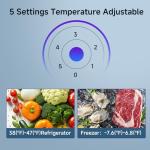BANGSON 7.1 Cu.Ft Stainless Steel Refrigerator and Freezer