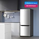 BANGSON 7.1 Cu.Ft Stainless Steel Refrigerator and Freezer