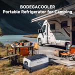 Portable 12V Car Refrigerator with Dual Zone Control