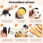 Stainless Steel Churro Maker with Nozzles and Tips