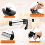 Stainless Steel Churro Maker with Nozzles and Tips