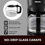 Mueller 12-Cup Drip Coffee Maker with Reusable Filter