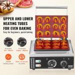 VEVOR Electric Donut Maker, 12 Hole Non-stick Machine