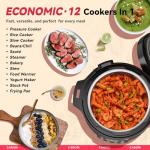 CARORI 12-in-1 Electric Pressure Cooker, 8Qt