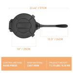 Heavy Duty Cast Iron Tortilla Press, 10-inch