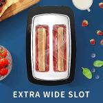 Wide Slot 2-Slice Toaster with LCD Timer