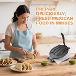 Heavy Duty Cast Iron Tortilla Press, 10-inch