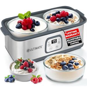 Probiotic Yogurt Maker with Adjustable Time & Temp