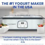 Probiotic Yogurt Maker with Adjustable Time & Temp