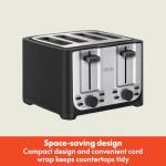 BELLA 4-Slice Toaster with Auto Shut Off