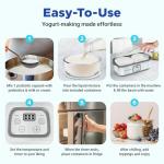 Probiotic Yogurt Maker with Adjustable Time & Temp